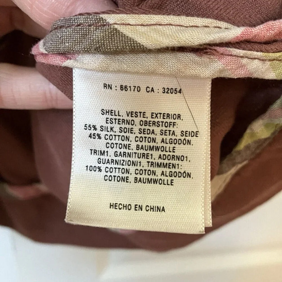 Cartonnier Dusty Rose ¾ Sleeve Silk Blend Womens Blazer  Lightweight Jacket - Picture 3 of 6